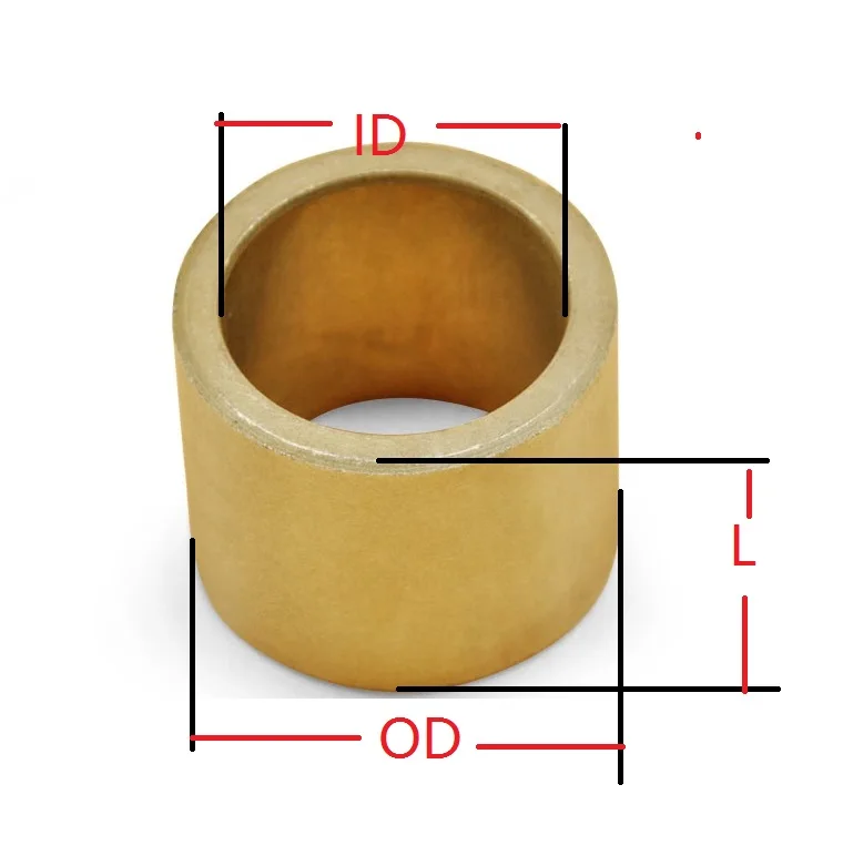 20 шт 5*10 OD = 9 мм 5 мм медная латунная втулка направляющая втулка прецизионный масляный подшипник