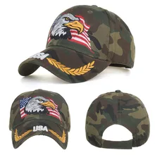 Кепки для бега для женщин Ман хлопок орел вышитые унисекс бейсболки для Регулируемая теннисная пеший Туризм дорожные кепки#1m06