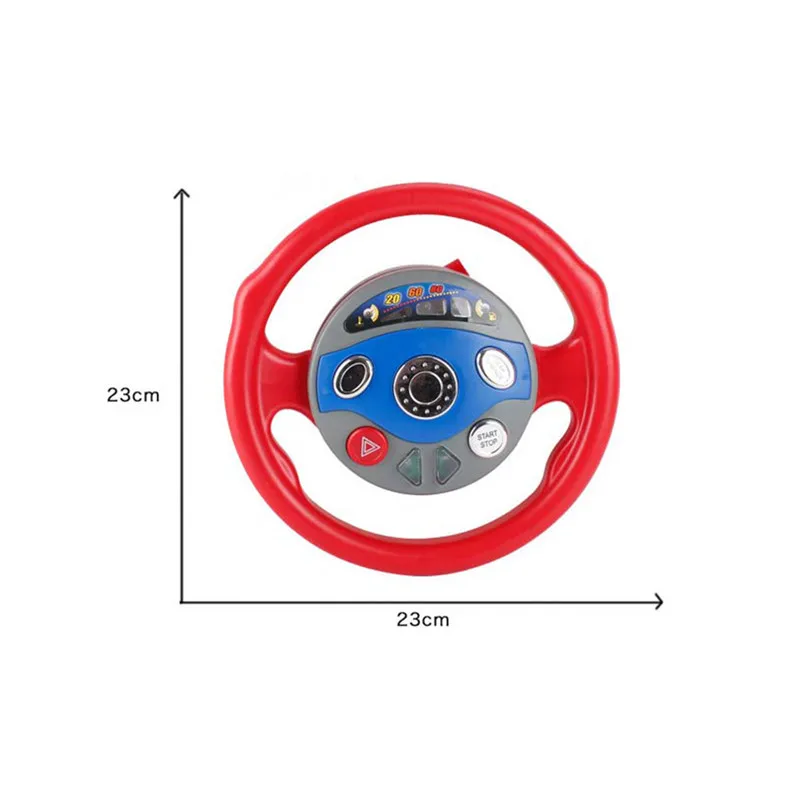 Детская музыкальная присоска для вождения игрушка с рулевым колесом