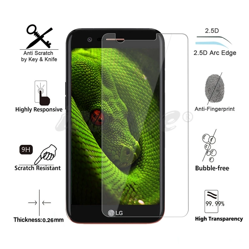Закаленное стекло Icoque 9H 2.5D для LG K10 2017 дисплея M250 пленка телефона Защитное защита