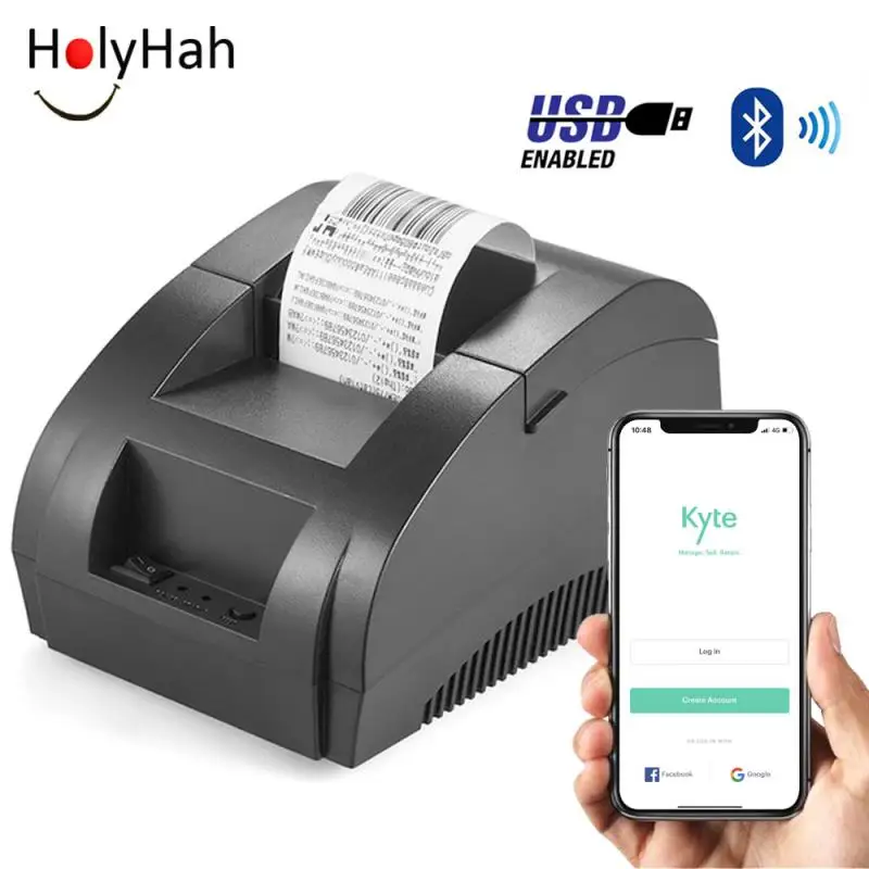 Zjiang Thermal Printer 58mm POS Receipt Printer Bluetooth USB Port For