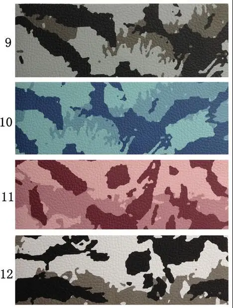 Ткань для обивки сидений, камуфляжный диван из искусственной кожи, набивные ткани из синтетической кожи для мебели, кожа для автомобильных сумок с принтом, ZJ003
