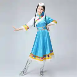 [Зорро Kni ght] Фирменная Новинка этнические костюмы Тибетский короткие костюмы сцена Для женщин квадратный танцевальные костюмы