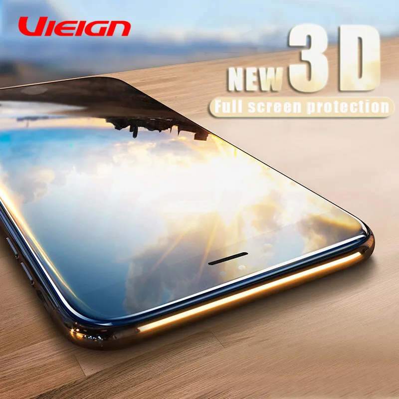 

VIEIGN 3D 9H Full Cover Protective Tempered Glass For iPhone X 6 7 8 Screen Protector Film For iPhone 8 7 6 Plus Tempered Glass