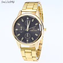 SmileOMG Hot Sale Fashion New Mens Gold Watches Diamond Dial Gold Steel Analog Quartz Wrist Watch Free Shipping,Aug 27