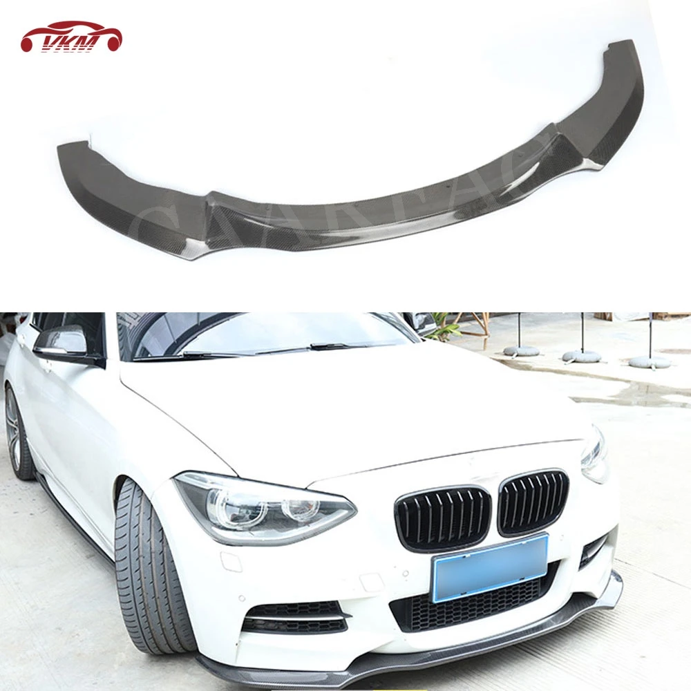 1 серия черный Передний бампер спойлер для BMW 116i 118i 125i F20 M135i M Sport 2012- R Стиль защита головы подбородка