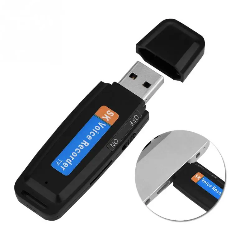 USB 2,0 Цифровой диктофон ручка ультра тонкий мини переносной диктофон Поддержка win98 флэш-накопитель мини аудио рекордер(без TF