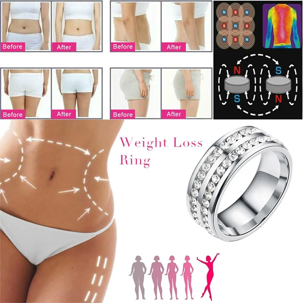 

2019 Fashion Micro Magnetic Weight Loss Ring Fat Burning Slimming Finger Ring Slimming Product