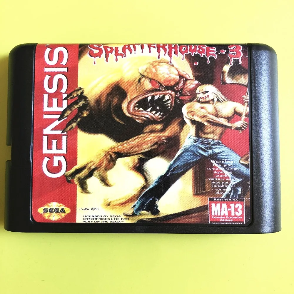 

Splatter house 3 16 bit MD Game Card For Sega Genesis