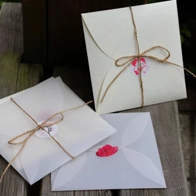 10pcs lot 16 16cm creative invitations packaging envelope high grade