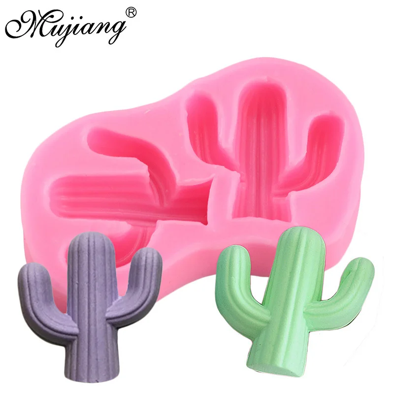 3D Cactus Silicone Mold Candy Cake Chocolate Fondant Mold Soap Candle Moulds