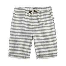 Новые летние модные Для мужчин; тонкая талия повседневные штаны Свободные прямые хлопковые полосатые троса Штаны Размеры L, XL, XXL, XXXL 4XL 5XL