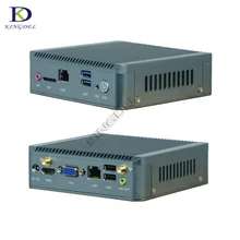 fanless Mini PC Computer Celeron J1900 up to 2.42GHz Industrial nettop pc tv box Design Micro Windows7 OS 1*COM desktop computer