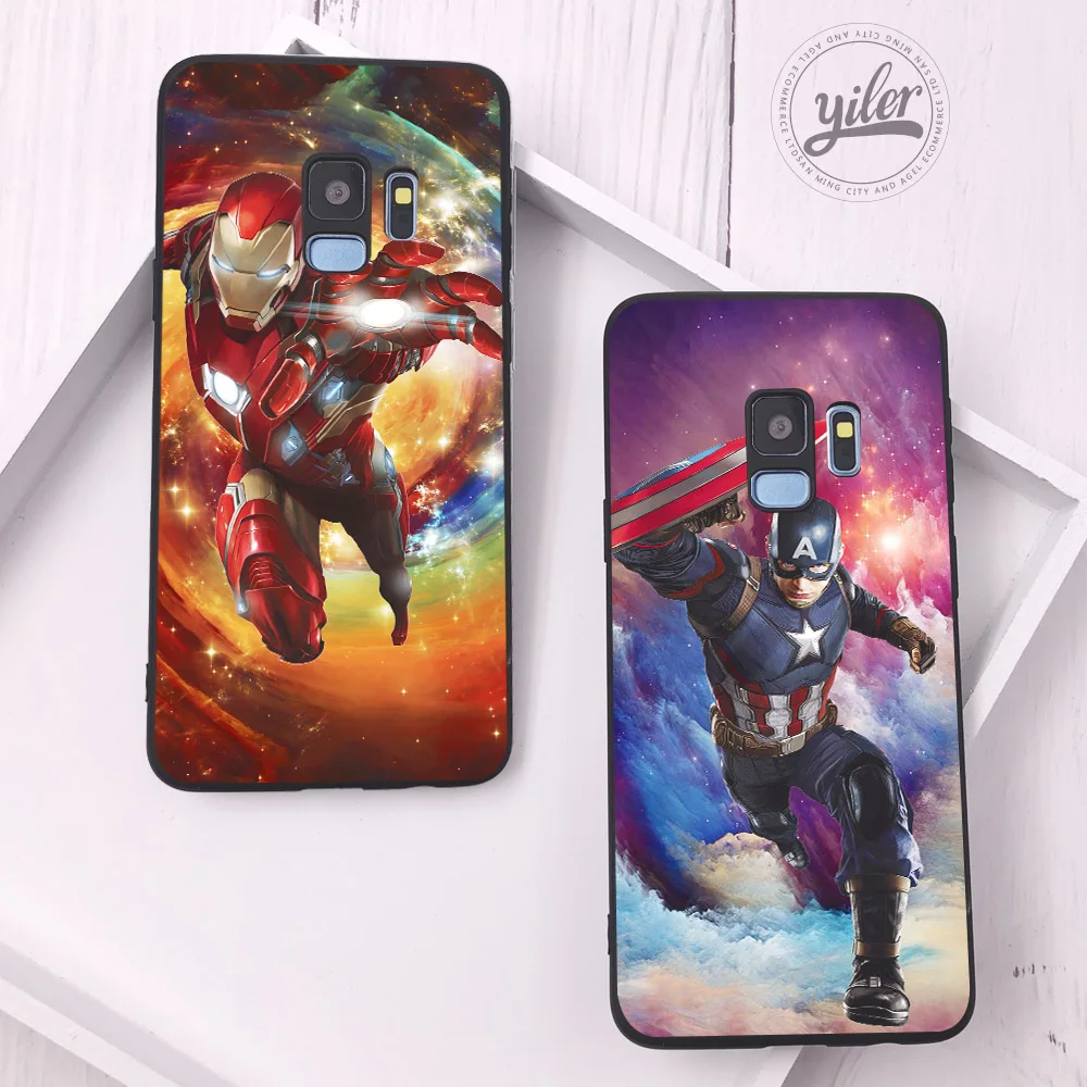 

Fashion Captain America For Case Samsung S10 Plus Cover iron man Case for Coque Samsung Galaxy S7 Edge S8 Plus S9 S8 S10e S10 e