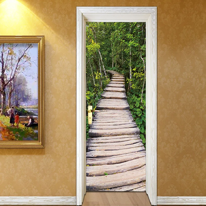 جديد 2 قطعة/المجموعة 3D DIY الباب جدارية ملصقات جدار غرفة نوم ديكور المنزل المشارك PVC شجرة مبطنة تريل للماء الباب ملصقا صور مطبوعة للحوائط جديد 2 قطعة/المجموعة 3D DIY الباب جدارية ملصقات جدار غرفة نوم ديكور المنزل المشارك PVC شجرة مبطنة تريل للماء الباب ملصقا صور مطبوعة للحوائط