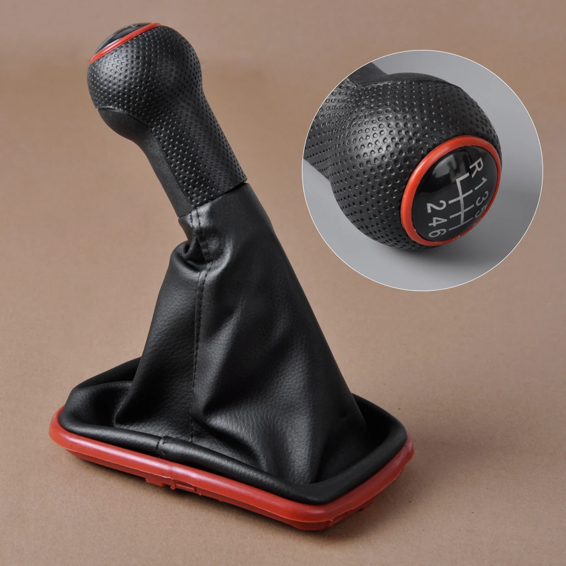 Buy CITALL New Black 6 Speed Gear Shift Knob Gaitor