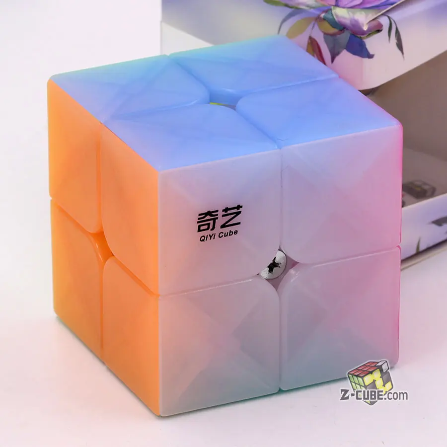 Magic cube Puzzle QiYi 2x2 3x3 4x4 5x5 Strange shape pyramid Skew Marstermorphix SQ1 square-1 keychain transparent Jelly cube