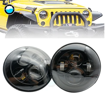 

1 pair 7inch LED Headlight For Jeep Wrangler Hummer H1&H2 Patrol Y60 TJ JK LJ CJ 2D 4D for 1997-2016 Lada Niva Offroad 4x4 .