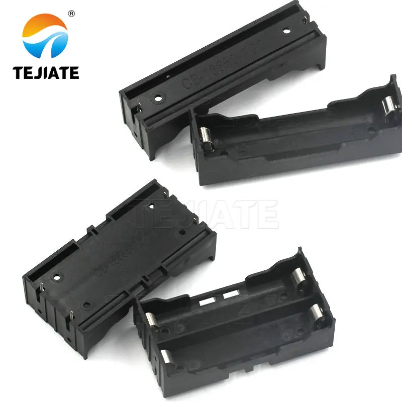 

18650 Power Bank Case 1X 2X 18650 Battery Holder Storage Box Case holder 1 2 Slot Battery Container With Hard Pin DIY