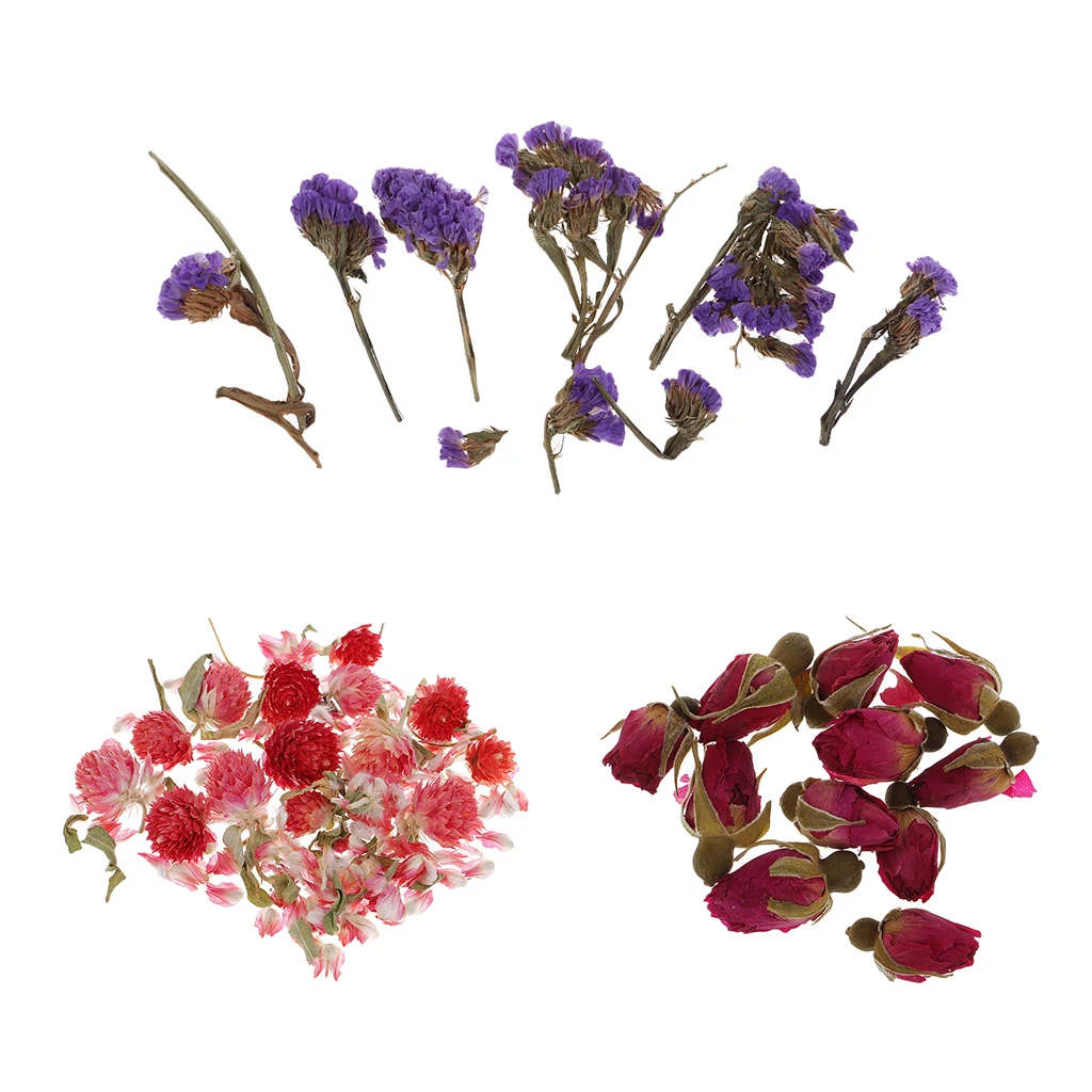 4g/Pack Beautiful Real Dried Flower for Making Handmade Soap Candle Pendant DIY Decoration Artificial Decorations Supplies