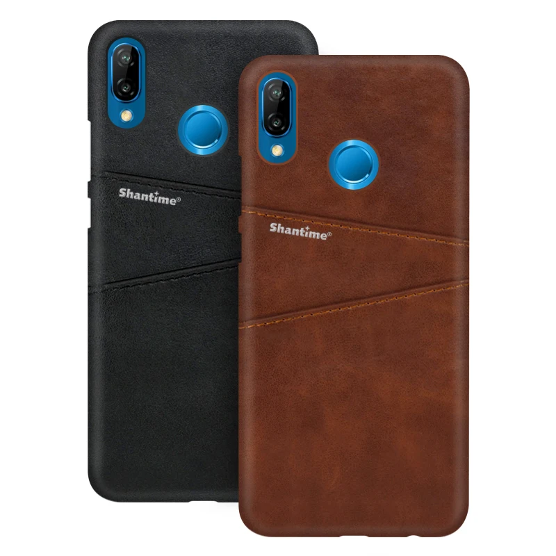 Из искусственной кожи задняя крышка для huawei P Smart 2019 чехол Honor 10 удобный телефонный