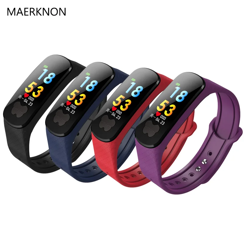 MAERKNON B37 Smart Watch IP67 Waterproof Exercise Heart Rate Monitor for Elderly Men and Women Handbands