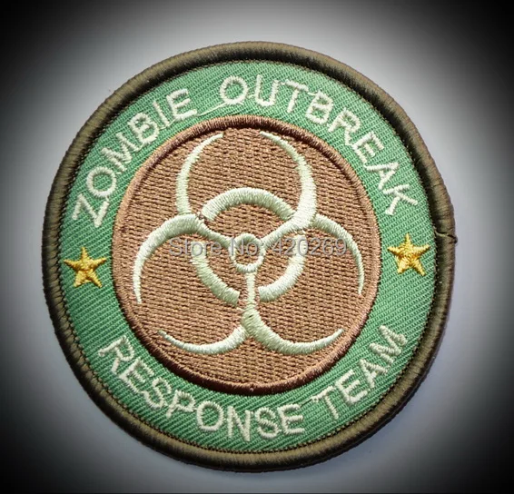 

ZOMBIE HUNTER OUTBREAK RESPONSE TEAM BIOHAZARD TACTICAL Iron On Patches, sew on patch,Appliques, Made of Cloth,100% Quality