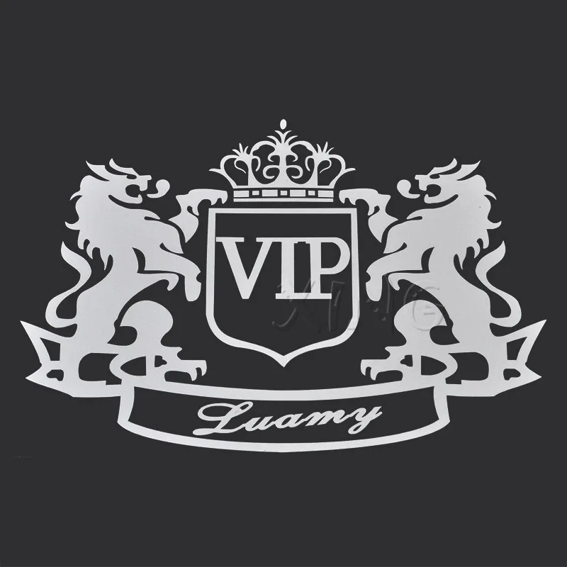 

VIP Logo Car Sticker Emblem Badge Auto Window Decal For BMW Audi Volkswagen Nissan Toyota Honda Chevrolet The Lion Crown Styling