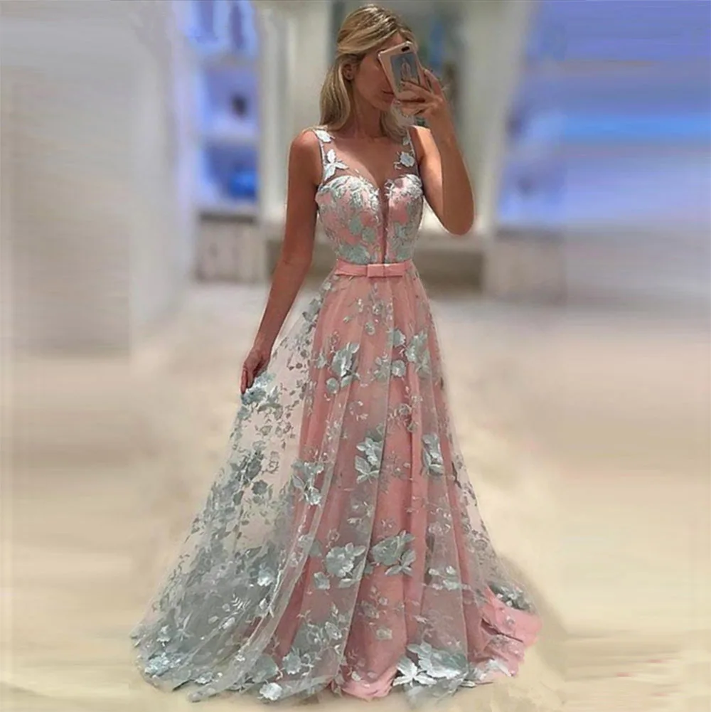 

SN deep V neck lace woman royal sexy classic queen party dress