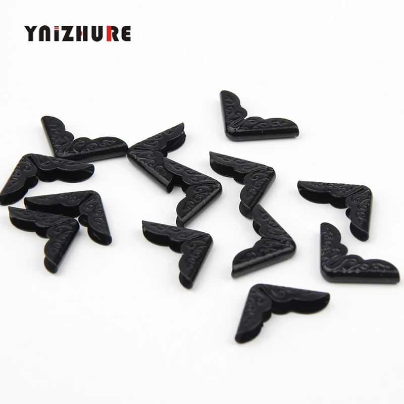 YNIZHURE 10PCS14mm античный протектор Черная книга Скрапбукинг альбомы уголок для обеденной карты протекторы металлические уголки для книг