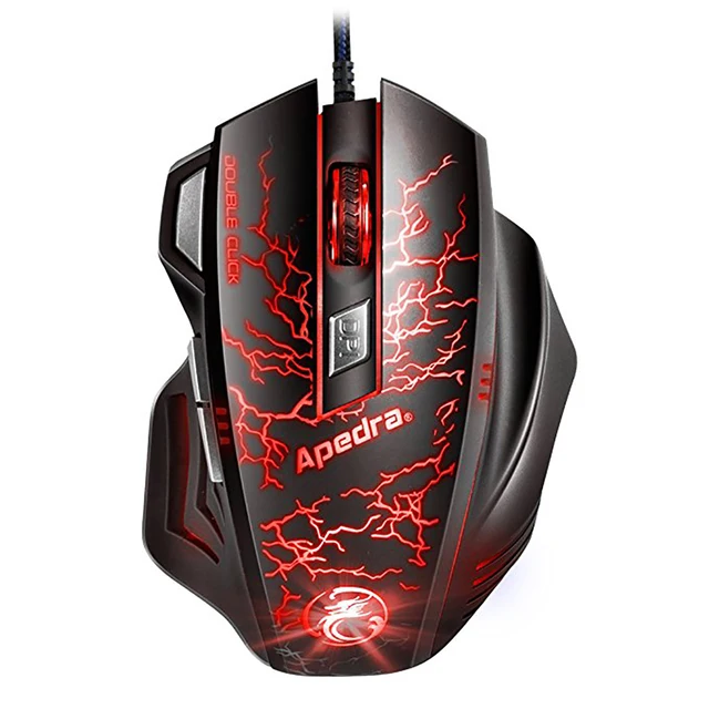 Best Offers Apedra A7 USB Optical Mouse 7 Button Programmable Computer Pc Wired Gaming Mice 3200DPI for Gamer Best Offers Apedra A7 USB Optical Mouse 7 Button Programmable Computer Pc Wired Gaming Mice 3200DPI for Gamer