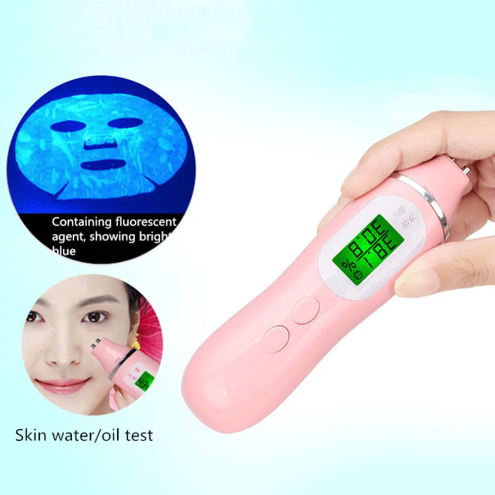

New Digital LCD Display Skin Sensor Tester Face Moisture Water Oil Analyzer Facial Skin Care Tester Machine Monitoring tool T111