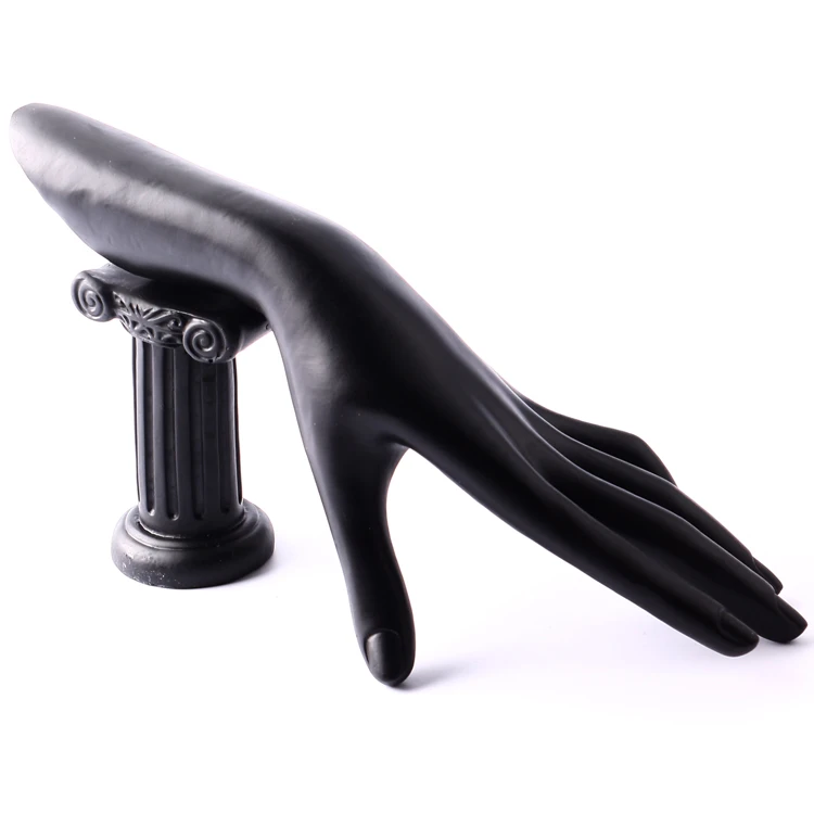 Female Black Mannequin Hand Resin Display Jewelry Bracelet Ring Stand