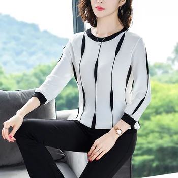 

KMETRAM Female T-shirt Korean Knitted Sweater Women Clothes 2019 Spring T Shirt Women Tops Streetwear Sweaters Pull Femme MY3132