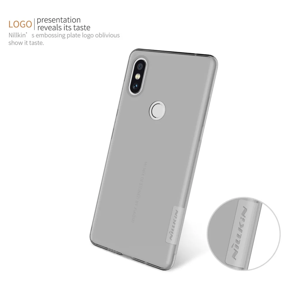 Funda Original Xiaomi Mi MIX 2 s NILLKIN Nature TPU funda para Xiaomi Mix 2 s funda s de teléfono de silicona transparente suave para Mix 2 s