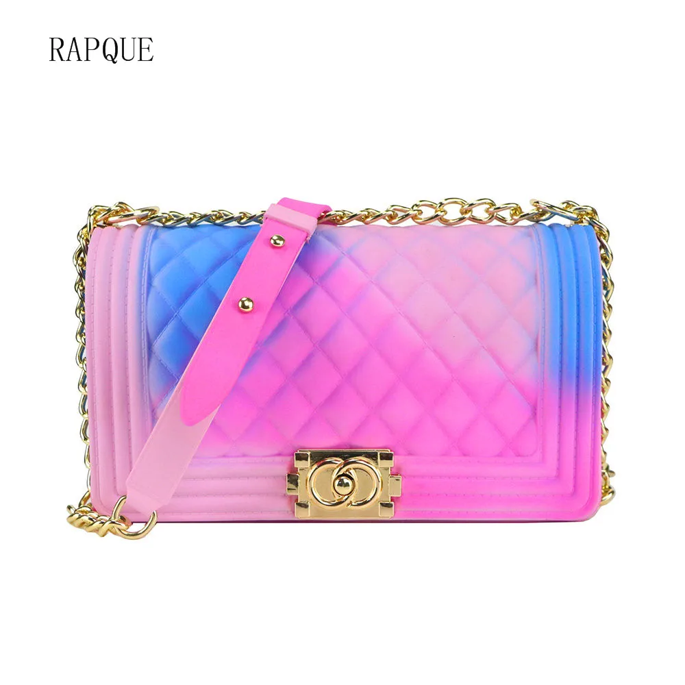 حلوى الهلام حقيبة كتف الملونة crossbody أكياس النساء قوس قزح رفرف حقيبة ساعي PVC whaterproof الشاطئ يد مبطن محفظة حلوى الهلام حقيبة كتف الملونة crossbody أكياس النساء قوس قزح رفرف حقيبة ساعي PVC whaterproof الشاطئ يد مبطن محفظة