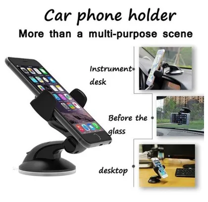 

Universal Car Mount Bracket Dashboard Window Front Side Phone Holde