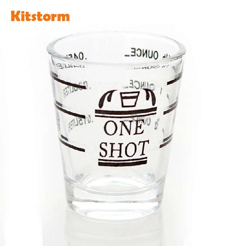 1.5 Ounce/oz Measuring Shot Glass Cup Jigger Measurer Tools Kitchen Bar