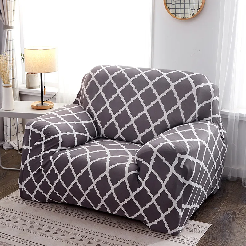 Геометрический эластичный чехол для дивана, современный чехол для дивана из спандекса, чехлы для дивана для гостиной, чехлы для дивана, copridivano cubre, диван - Цвет: Color 1