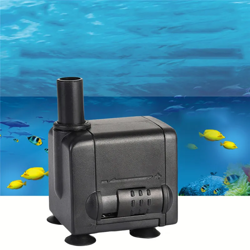 Ultra quiet Design 450L/h 6W Aquarium Pump Mini Electric Water Pump Aquarium Submersible Air