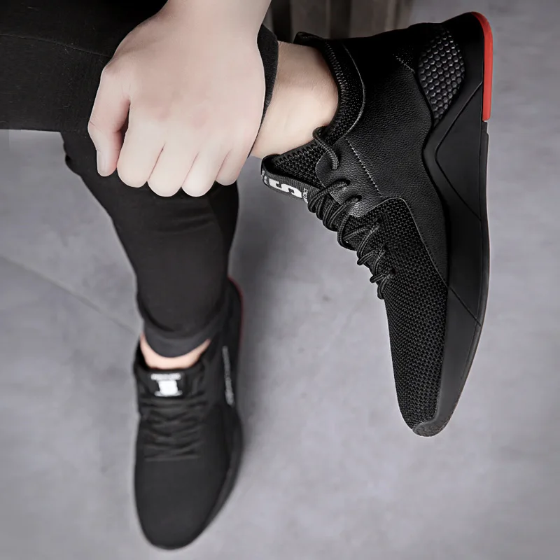 Mocassins Mode Haute Mâle 2019 Nouveaux Qualité De Sneakers Respirant Homme Noir Hommes Adulte Printemps Chaussures Marque Casual Confortable Fg1qvp16w