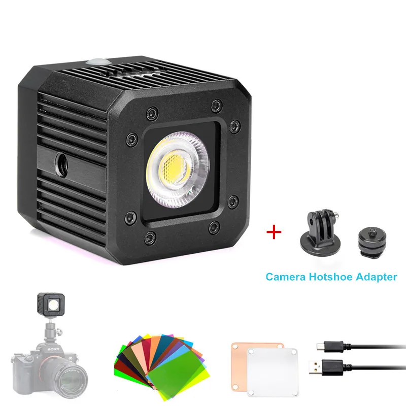  Sokani X1 8W Dimmable Mini Waterproof LED Video Light for Smartphone Camera GoPro iPhone Sony Nikon - 32981380678
