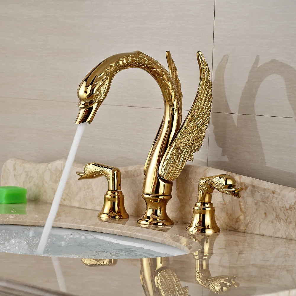 Kitchen Faucets Plumbing Fixtures Swan Type Bathroom Basin