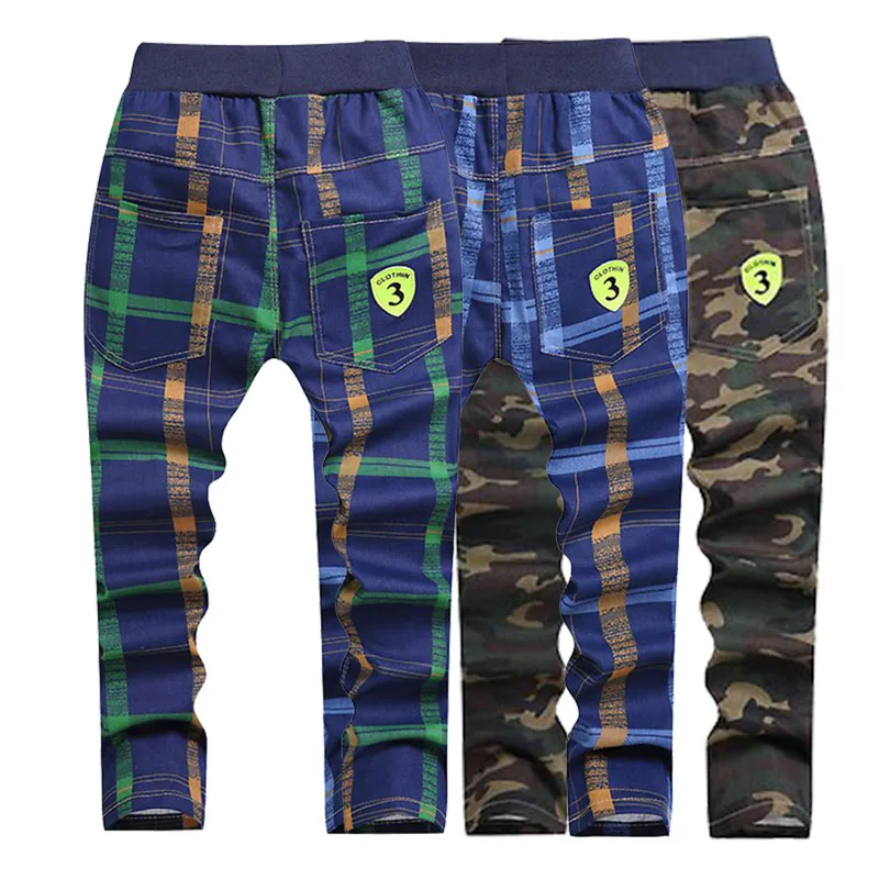 

Boys Girls Clothes Pants Fashion Striped Plaid Casual Trousers Children's Wear 5-10 Y Children Quality Clothing 2019 Hot Sale