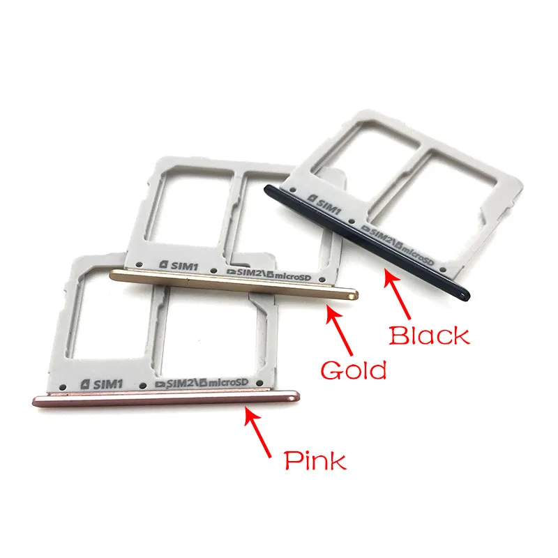 

2pcs SIM Card Holder Adapter +Micro SD Card Holder Slot Tray For Samsung Galaxy C5 pro C5010 / C7 pro C7010