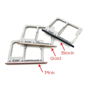 

2pcs SIM Card Holder Adapter +Micro SD Card Holder Slot Tray For Samsung Galaxy C5 pro C5010 / C7 pro C7010