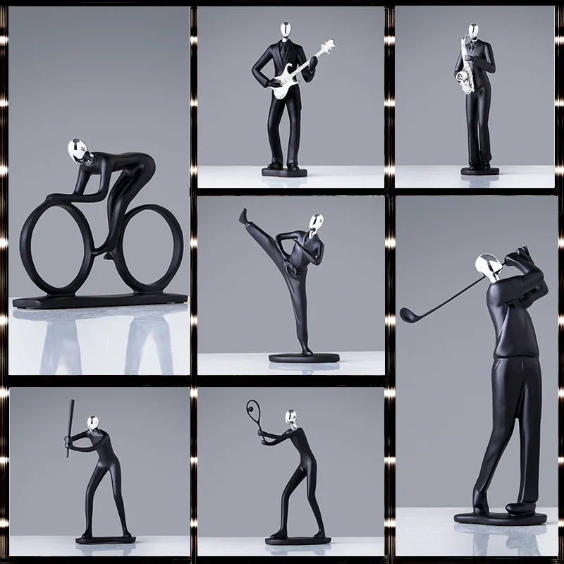 

1 Pcs Resin Statue Home Decor Craft Abstract Character Sculpture Desktop Ornaments 66CY