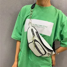 Мужская и женская сумка на грудь, модная сумка на молнии, сумка на плечо с цепочкой, поясная сумка, поясная сумка, sac banane femme