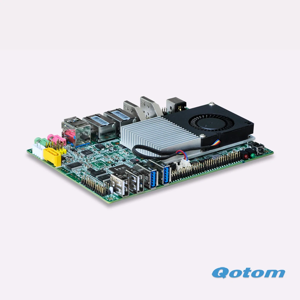 QOTOM 3,5 дюймовая Промышленная материнская плата Q4005UG2-P С Core i3-4005U процессор, мини двухъядерная материнская плата 1,7 ГГц