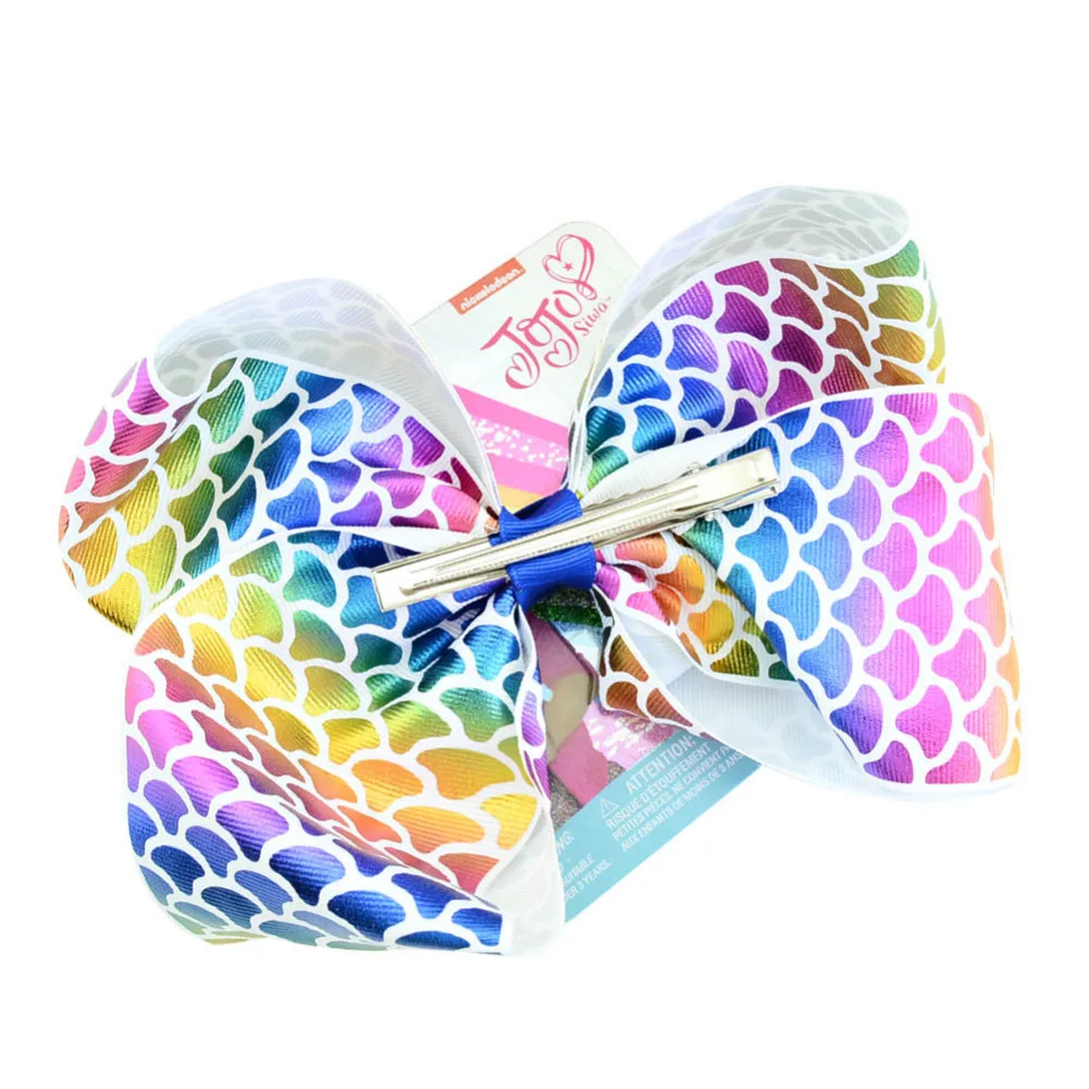 Jiamin15d 買取 ジョジョ髪はヘアクリップ 8 インチ大グログランリボンポルカドットフラ ワープリントワニ口クリップ赤ちゃん子供のための帽子 オンライン 価格